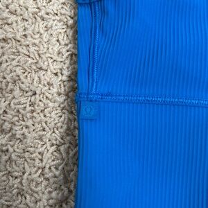 lululemon Blue tank top both sides can be worn as front